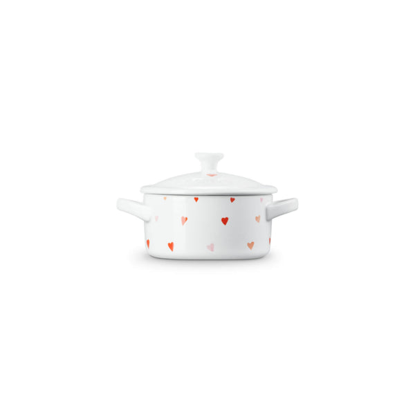 Le Creuset Limited Edition Hearts Decal Petite Stoneware Casserole