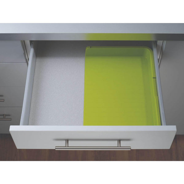 Joseph Joseph DrawerStore Expandable Cutlery Tray - Green / White - Potters Cookshop