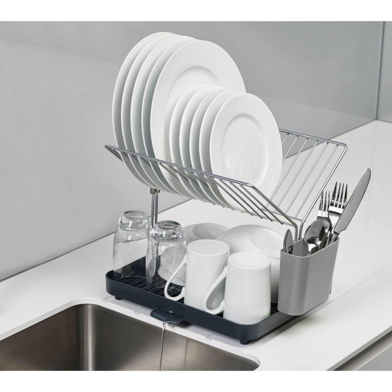 Joseph Joseph Y-Rack 2 Tier Dish Rack - Grey - Potters Cookshop