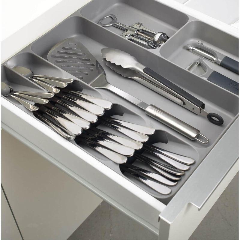 Joseph Joseph DrawerStore Cutlery, Utensil & Gadget Organiser - Grey - Potters Cookshop