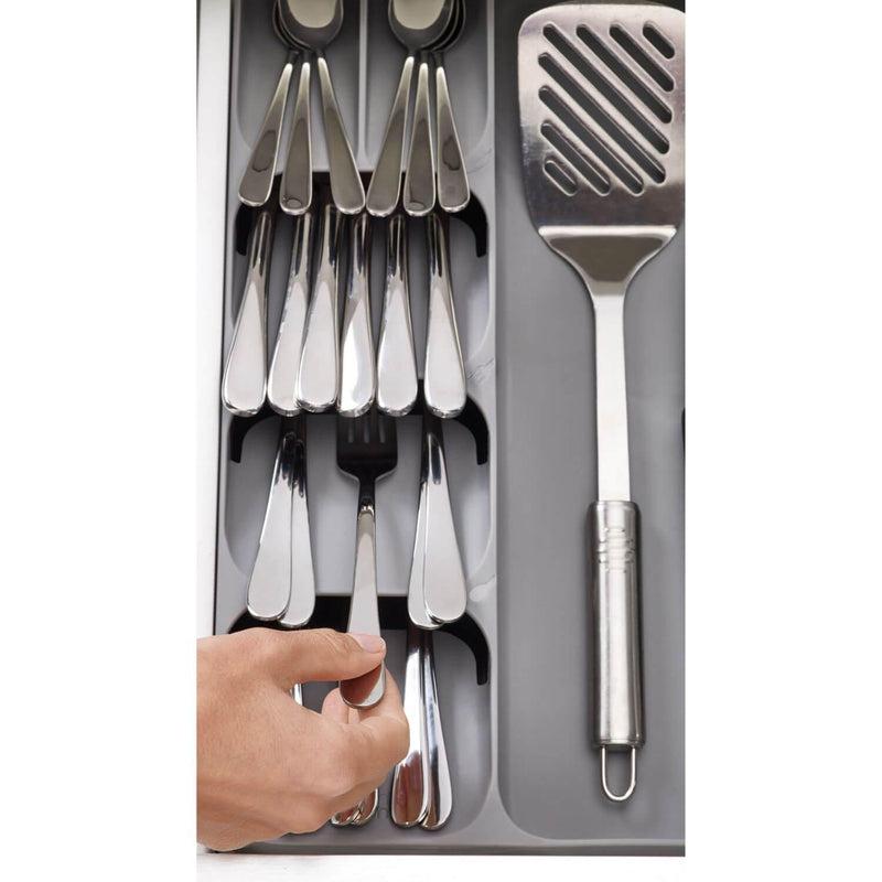 Joseph Joseph DrawerStore Cutlery, Utensil & Gadget Organiser - Grey - Potters Cookshop