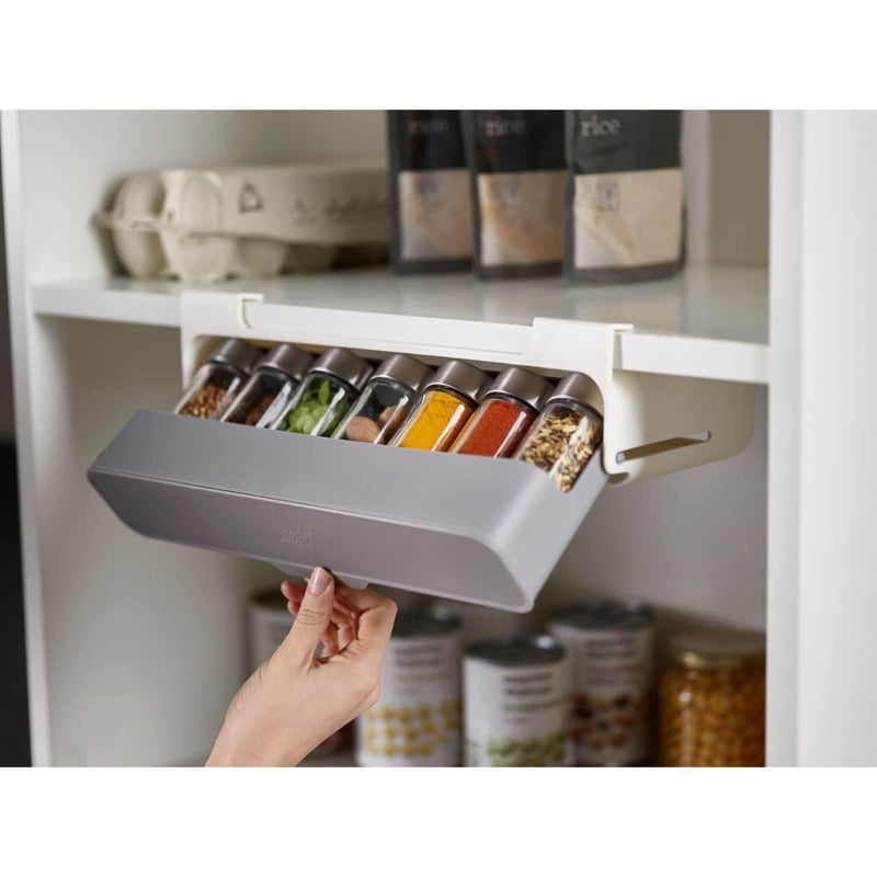 Joseph Joseph CupboardStore Under-Shelf Spice Rack - Grey - Potters Cookshop