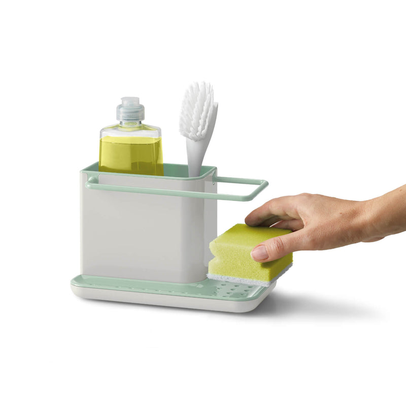 Joseph Joseph Caddy Sink Tidy - Light Stone & Sage Green