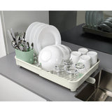 Joseph Joseph Extend Expandable Dish Rack - Light Stone & Sage Green