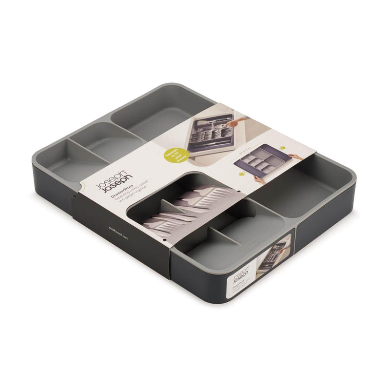 Joseph Joseph DrawerStore Expanding Cutlery Tray - Grey - Potters Cookshop