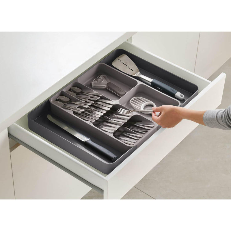 Joseph Joseph DrawerStore Expanding Cutlery Tray - Grey - Potters Cookshop