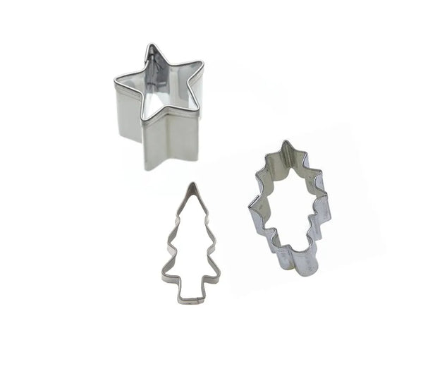 Eddingtons Christmas Stainless Steel Cookie Cutters - Set of 3