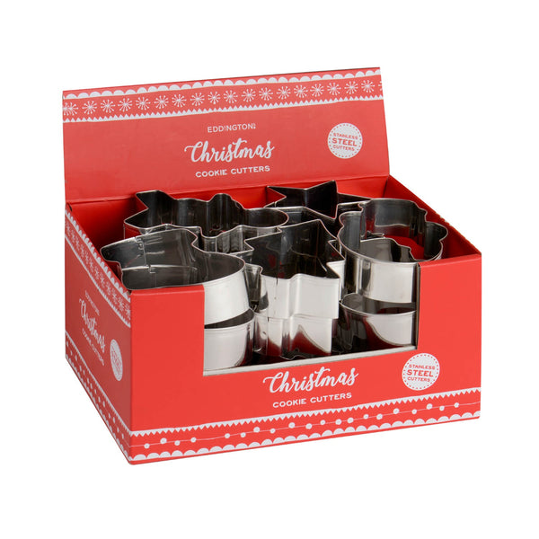 Eddingtons Christmas Stainless Steel Cookie Cutter - Assorted