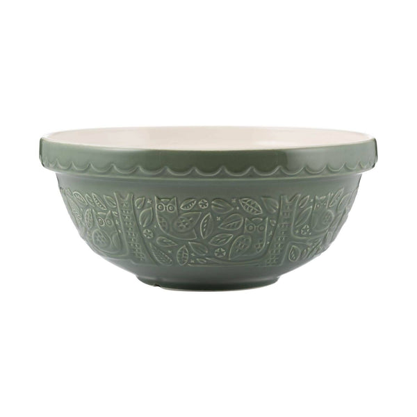 Mason Cash In The Forest Green Owl Mixing Bowl - Potters Cookshop