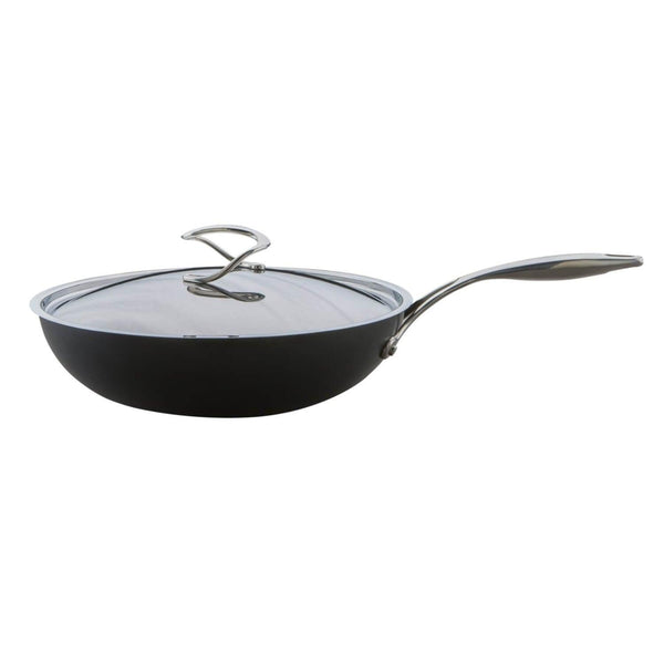 Circulon Style Hard Anodised Non-Stick Stir Fry Pan With Lid - 30cm - Potters Cookshop