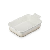 Le Creuset Heritage Stoneware 26cm Rectangular Deep Dish - Meringue - Potters Cookshop