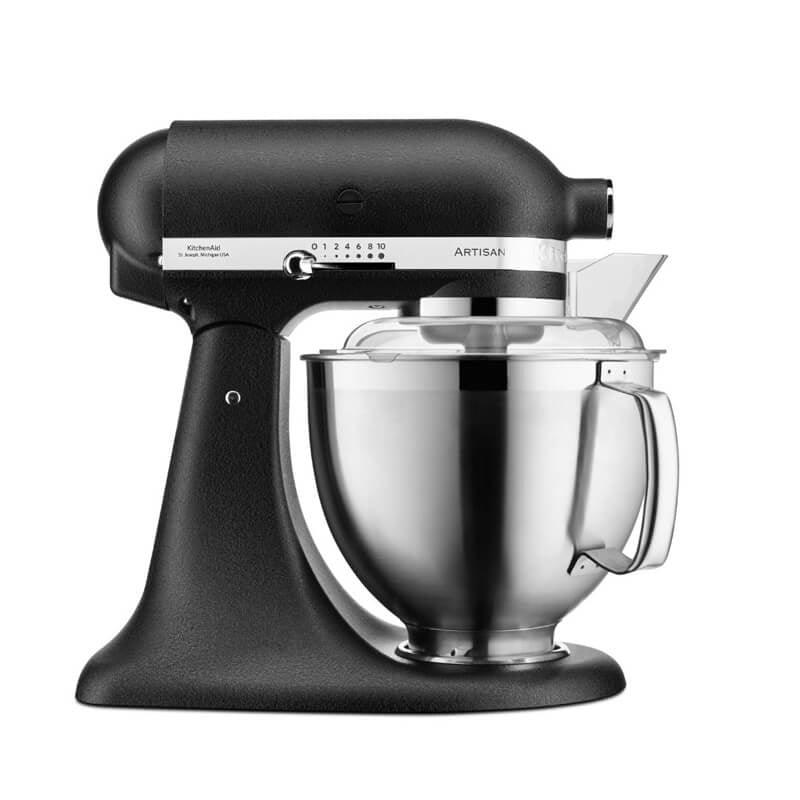 KitchenAid 5KSM185 Artisan Stand Mixer - Cast Iron Black - Potters Cookshop