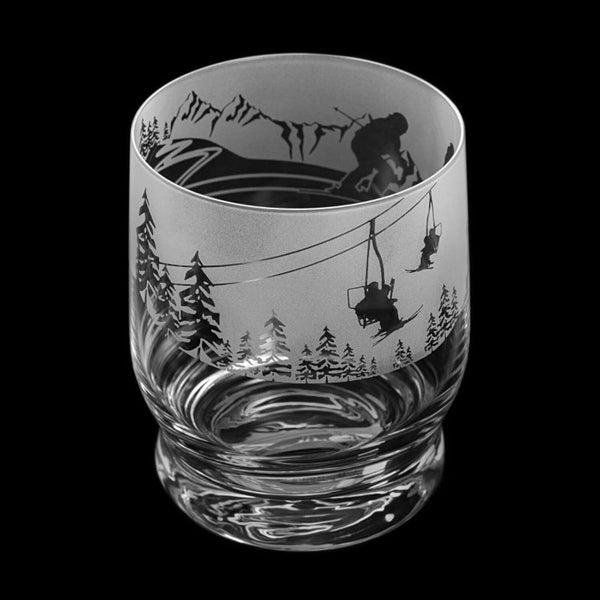 Dartington Aspect Tumbler - Skiing - Potters Cookshop