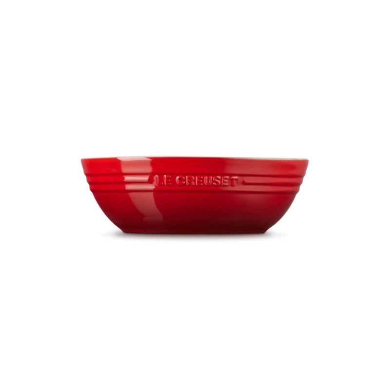 Shop Le Creuset Stoneware Oval Serving Bowl Cerise Potters