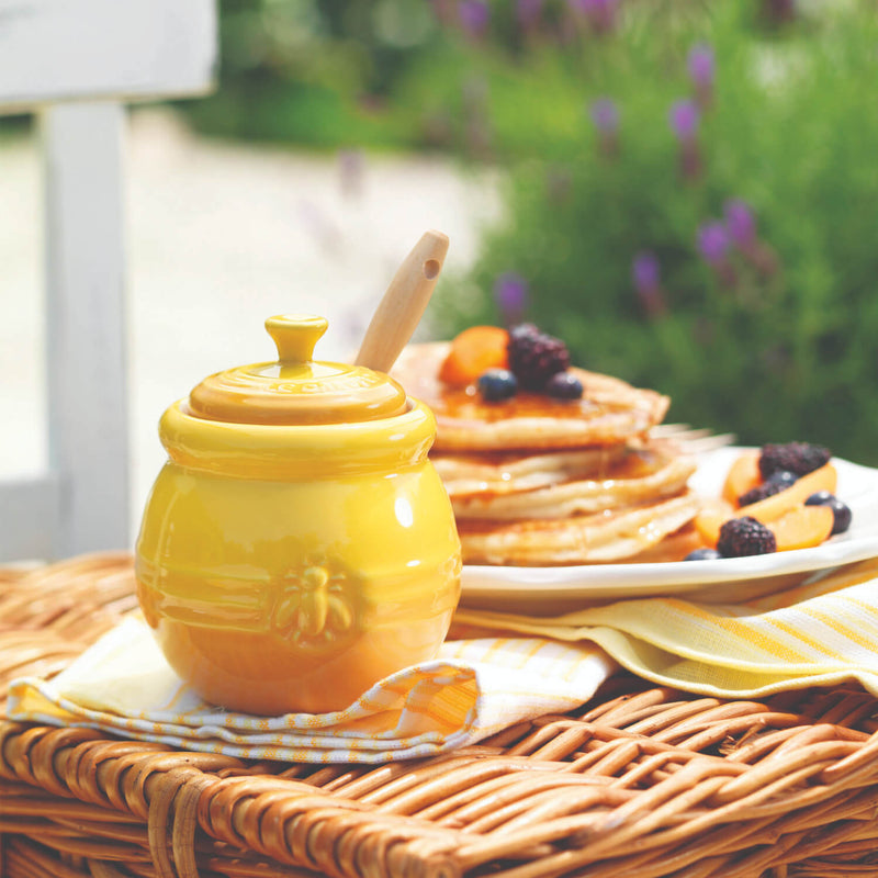 Le Creuset Stoneware Honey Pot & Dipper - Nectar