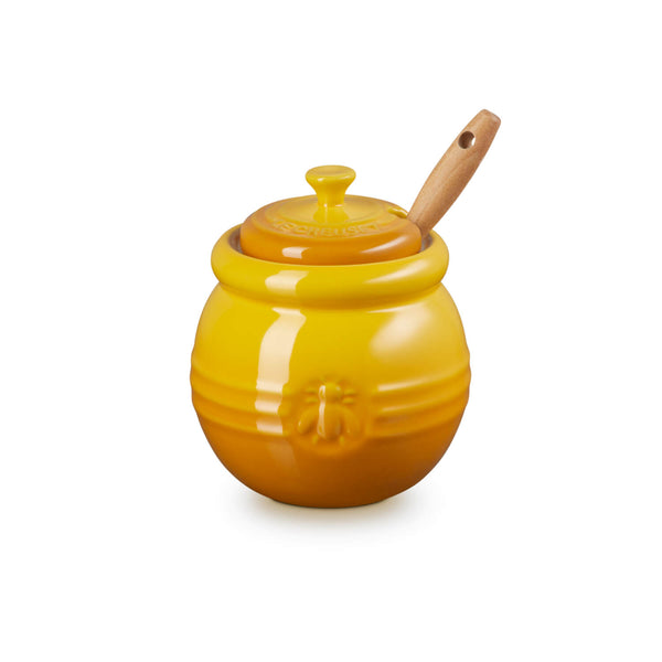 Le Creuset Stoneware Honey Pot & Dipper - Nectar