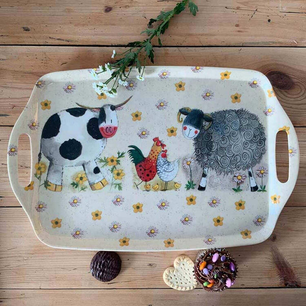 Alex Clark Large Tray - Daisyfield Farm - Potters Cookshop