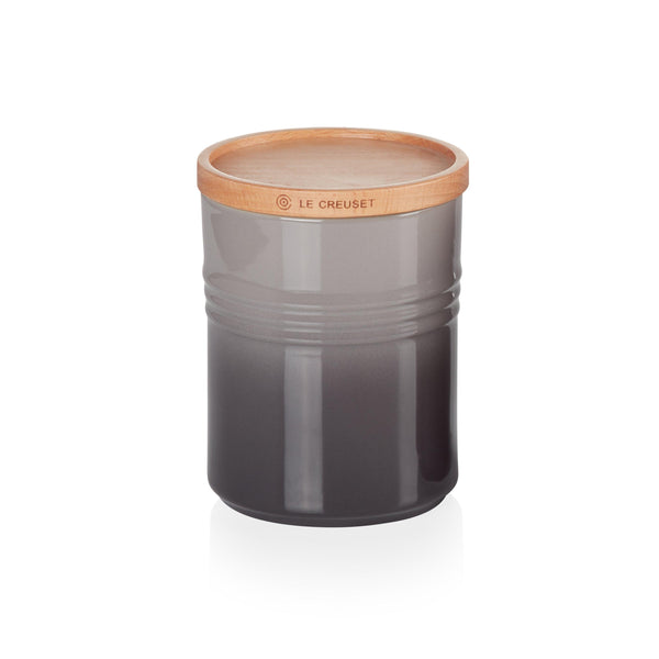 Le Creuset Stoneware Medium Storage Jar - Flint - Potters Cookshop