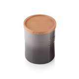 Le Creuset Stoneware Medium Storage Jar - Flint - Potters Cookshop