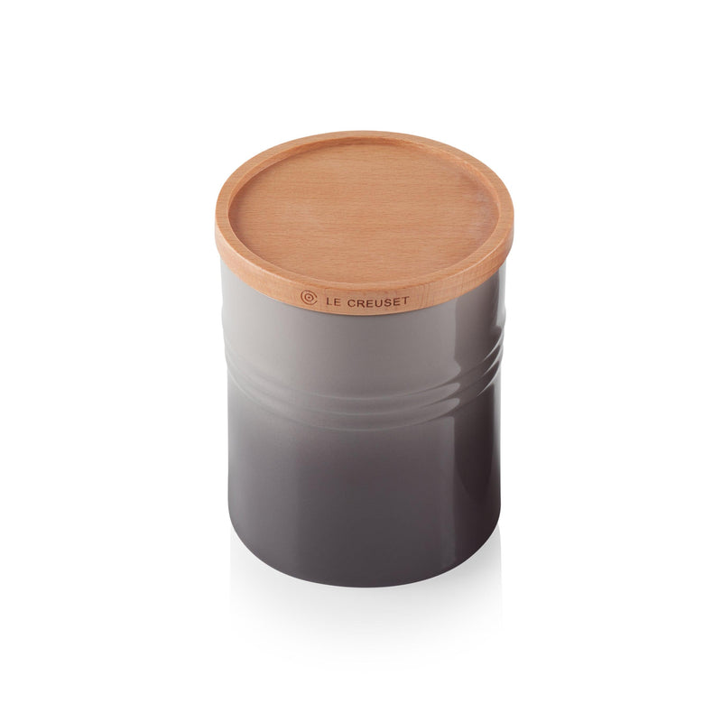 Le Creuset Stoneware Medium Storage Jar - Flint - Potters Cookshop