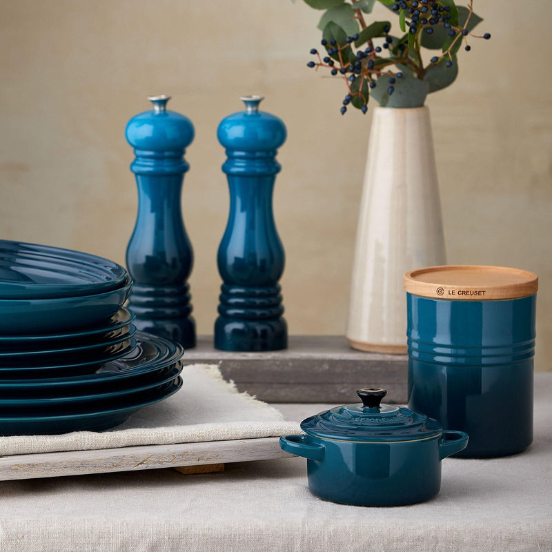 Le Creuset Stoneware Medium Storage Jar - Deep Teal - Potters Cookshop