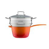 Le Creuset 3-Ply Stainless Steel Multi Steamer With Glass Lid - Large - Potters Cookshop