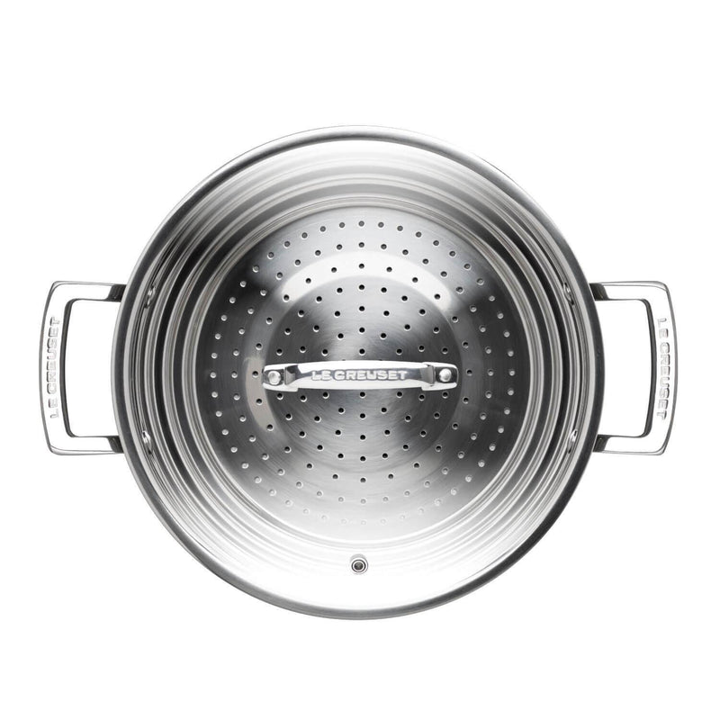 Le Creuset 3-Ply Stainless Steel Multi Steamer With Glass Lid - Large - Potters Cookshop