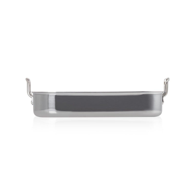Le Creuset 3-Ply Stainless Steel Rectangular Roaster - 35cm - Potters Cookshop