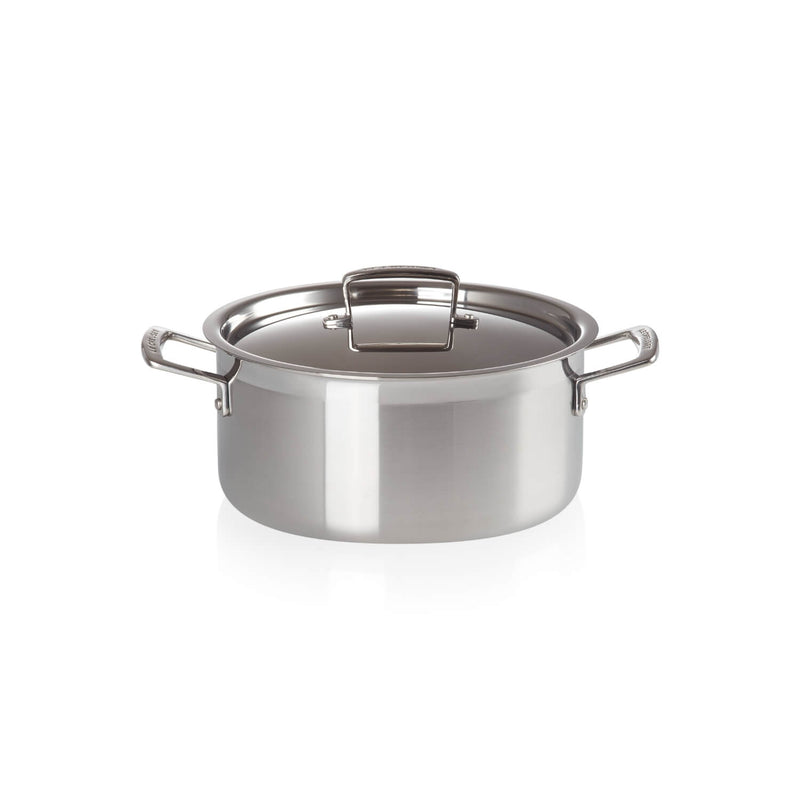 Buy Le Creuset  3-Ply Stainless Steel Shallow Casserole - 20cm – Potters  Cookshop