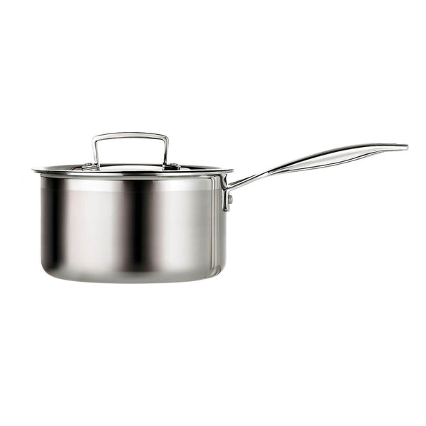 Le Creuset 3-Ply Stainless Steel Saucepan - 14cm - Potters Cookshop
