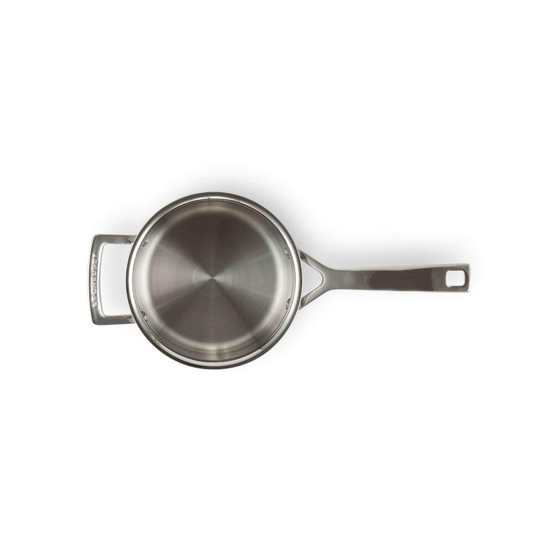 Le Creuset 3-Ply Stainless Steel Saucepan - 16cm - Potters Cookshop