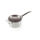 Le Creuset 3-Ply Stainless Steel Saucepan - 18cm - Potters Cookshop