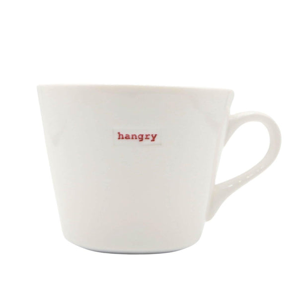 Keith Brymer Jones Word Range Bucket Mug - hangry - Potters Cookshop