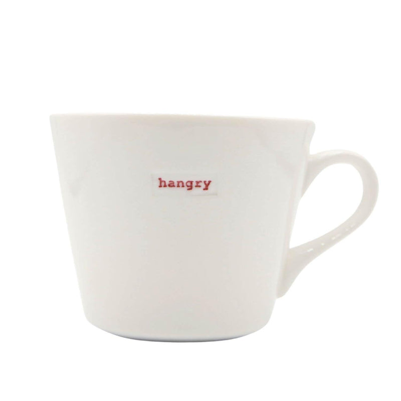 Keith Brymer Jones Word Range Bucket Mug - hangry - Potters Cookshop