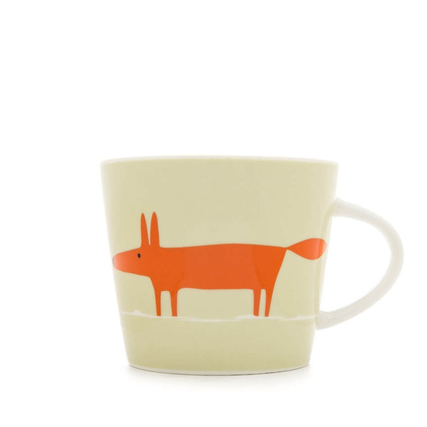Scion Living Mr Fox 350ml Porcelain Mug - Neutral & Orange