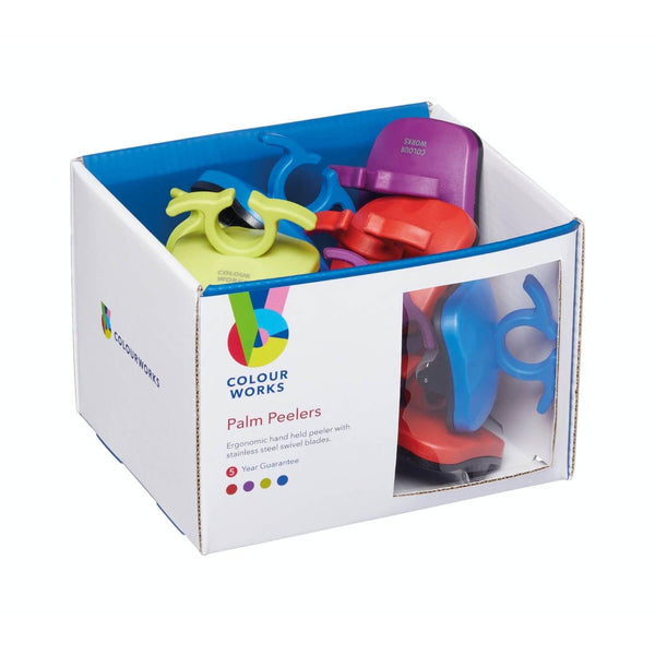 Colourworks Brights Palm Peelers - Assorted - Potters Cookshop