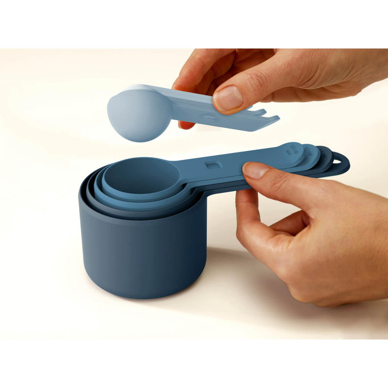 Joseph Joseph Nest Measure 8 Piece Measuring Cup Set - Sky Blue - Potters Cookshop