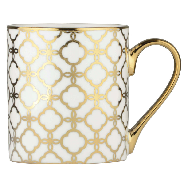 Bia International Porcelain Links 400ml Mug - Gold