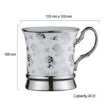 Bia International Porcelain Rose 400ml Mug - Platinum