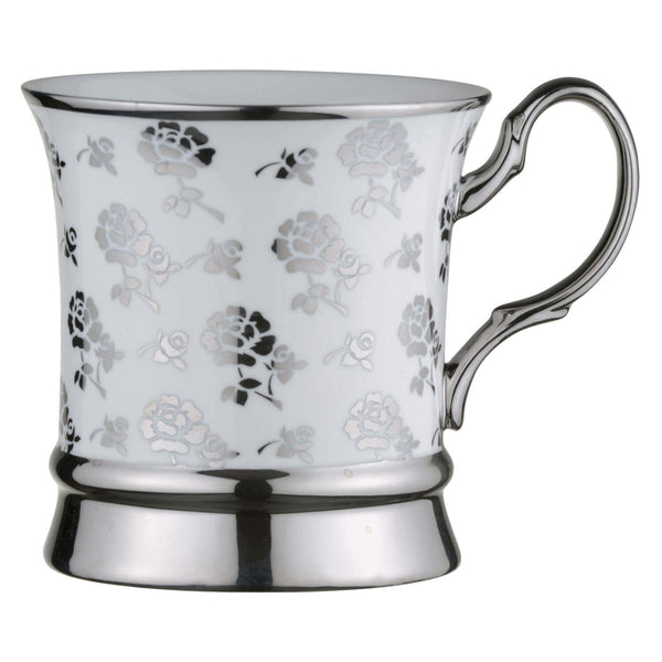 Bia International Porcelain Rose 400ml Mug - Platinum