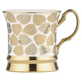 Bia International Porcelain Leaf 400ml Mug - Gold