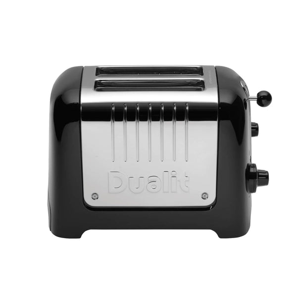 Dualit Lite 26205 2 Slice Toaster - Black & Chrome - Potters Cookshop