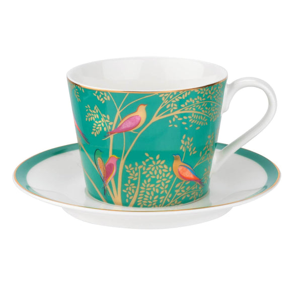 Sara Miller London Chelsea Tea Cup & Saucer - Green