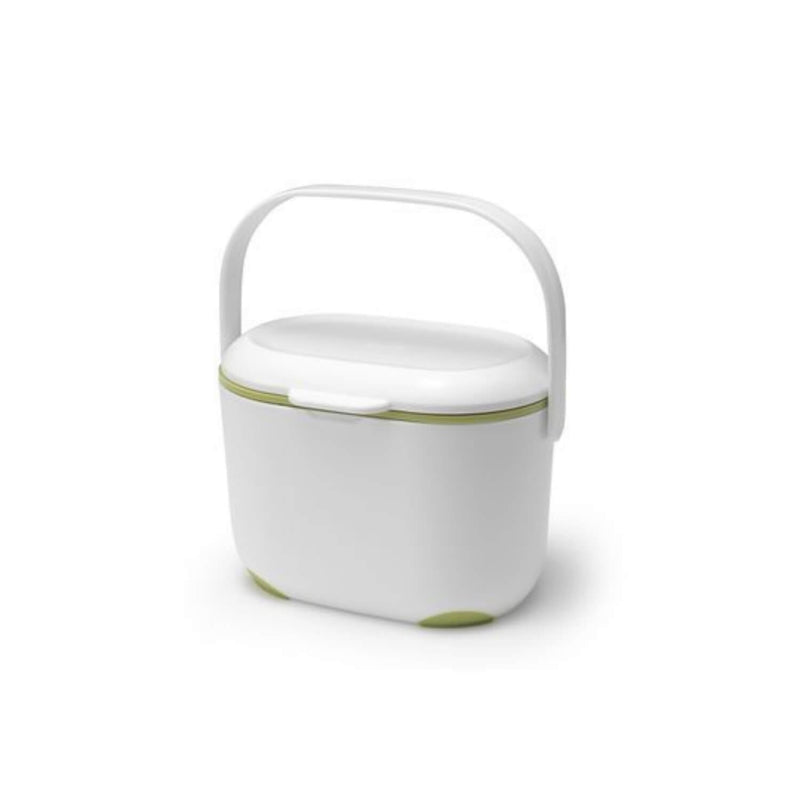 Addis Soft Touch 2.5 Litre Compost Caddy - White & Green