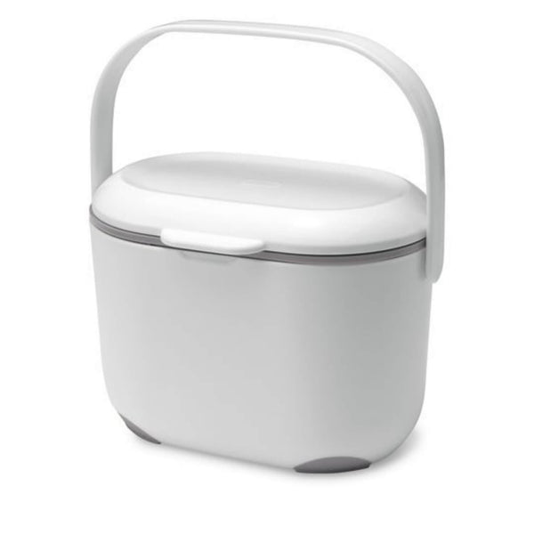 Addis Soft Touch 2.5 Litre Compost Caddy - White & Grey