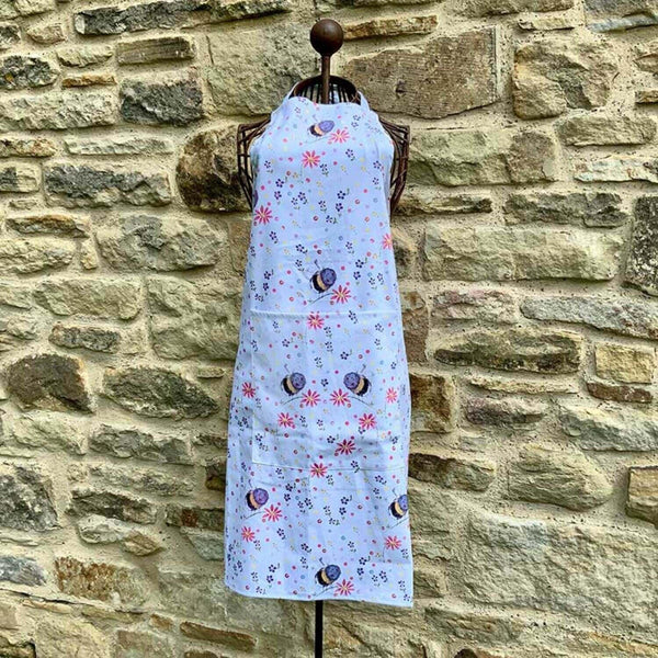 Alex Clark Cotton Apron - Bees & Flowers - Potters Cookshop