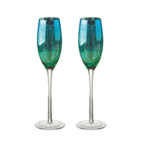 Artland Peacock 2 Piece Champagne Flute Set - Potters Cookshop