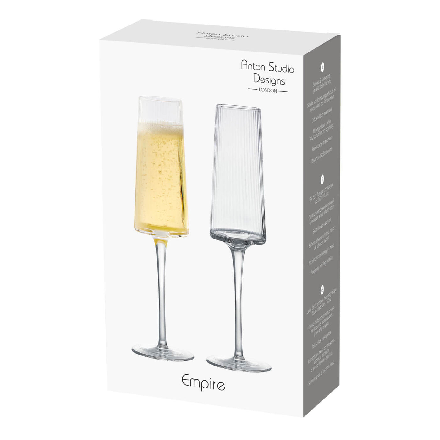 AIOS Coppia Di Flute Da Champagne In Policarbonato Infrangibile – 180 Ml, Lavabili In Lavastoviglie