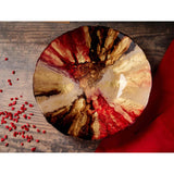 Anton Studio Designs Glass Abstract Red Bowl - Potters Cookshop