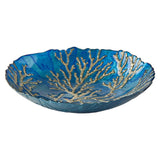 Anton Studio Designs Glass Gold Coral Bowl - Potters Cookshop